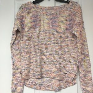 Hollister pastel multicolored knitted sweater